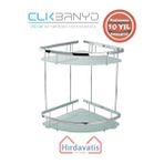 Çelik Banyo Paslanmaz Pirinç Karmina Camlı Oval Süngerlik İkili 22x22cm Sabunluk Şampuanlık Ve Köşe Süngerlik Gri