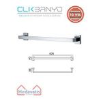Çelik Banyo Paslanmaz Pirinç Kenzo Uzun Havluluk 60cm Gri
