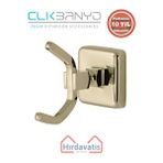 Çelik Banyo Paslanmaz Pirinç Kumru 1’li Askılık Altın Sarı Gold