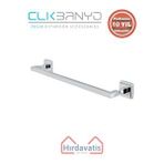 Çelik Banyo Paslanmaz Pirinç Kumru Kare Boru Uzun Havluluk 50cm Gri