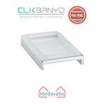 Çelik Banyo Paslanmaz Pirinç Kumru Set Üstü Sabunluk Gri