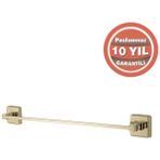 Çelik Banyo Paslanmaz Pirinç Kumru Uzun Havluluk 60CM Altın Sarı Gold