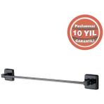 Çelik Banyo Paslanmaz Pirinç Kumru Uzun Havluluk 60CM Mat Siyah