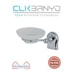 Çelik Banyo Paslanmaz Pirinç Lale Sabunluk Gri