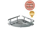 Çelik Banyo Paslanmaz Pirinç Marin Tekli 19*19 Cm Sampuanlık Süngerlik Banyo Rafı Gümüş