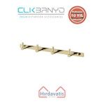 Çelik Banyo Paslanmaz Pirinç Mercan 4’lü Askılık Altın Sarı Gold