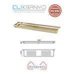 Çelik Banyo Paslanmaz Pirinç Mercan Etajer Altın Sarı Gold