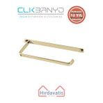 Çelik Banyo Paslanmaz Pirinç Mercan Kare Havluluk Altın Sarı Gold