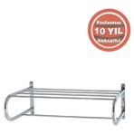 Çelik Banyo Paslanmaz Pirinç Mercan Lamalı Raf Havluluk 50CM