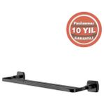 Çelik Banyo Paslanmaz Pirinç Milano 2’li Uzun Havluluk 50CM Mat Siyah