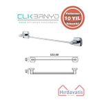 Çelik Banyo Paslanmaz Pirinç Milano Uzun Havluluk 50cm Gri