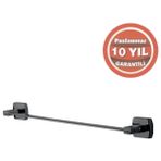 Çelik Banyo Paslanmaz Pirinç Milano Uzun Havluluk 50CM Mat Siyah