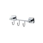 Çelik Banyo Paslanmaz Pirinç Mln10-012 Milano 3’lü Askılık Krom Gri