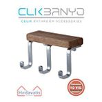 Çelik Banyo Paslanmaz Pirinç Selvi 3’lü Askılık Gri