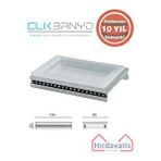 Çelik Banyo Paslanmaz Pirinç Swwor Set Üstü Sabunluk Gri