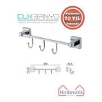 Çelik Banyo Paslanmaz Pirinç Tamay 3’lü Askılık Gri