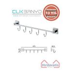 Çelik Banyo Paslanmaz Pirinç Tamay 5’li Askılık Gri