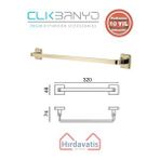 Çelik Banyo Paslanmaz Pirinç Tamay Havluluk 30CM Altın Sarı Gold