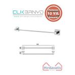 Çelik Banyo Paslanmaz Pirinç Tamay Uzun Havluluk 60cm Gri