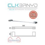Çelik Banyo Paslanmaz Pirinç Titanik 30 Cm Uzun Havluluk Gri