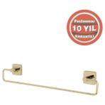 Çelik Banyo Paslanmaz Pirinç Vizyon Uzun Havluluk 45CM Altın Sarı Gold