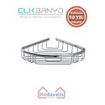 Çelik Banyo Paslanmaz Pirinç Zerrin Tekli Oval Süngerlik Özel Lama 18x18cm Gri