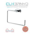 Çelik Banyo Paslanmaz Pirinç Zirve Kare Havluluk Gri