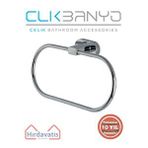 Çelik Banyo Paslanmaz Pirinç Zirve Oval Havluluk Gri