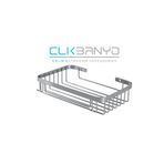 ÇELİK BANYO Taci Tekli Şampuanlık 23x15 Cm 304 Paslanmaz ( 10 Yıl Paslanmaz Garantili )