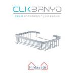 Çelik Banyo Tekli Metal Taci 23x15 Sabunluk Şampuanlık Ve Köşe Süngerlik Gri