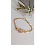 Çelik Bileklik Xuping Altın Kaplama Dorika 14 Ayar Gold Renk Garantili Kuyumcu Model 18 Cm