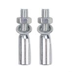 Çelik Bisiklet Krank Takozları 8,5 Mm/9,0 Mm, Alt Braket Zincir Plakası Pimleri, Somun ve Pullu, Gümüş Sabit Zincir Halka Pim Kiti Bisiklet Bileşenleri için (2 Paket) (9,0 mm)