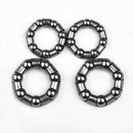 Çelik Bisiklet Tekerlek Göbeği Rulman Seti - 3/16 "Ön ve 1/4" Bisiklet Göbekleri İçin Arka Rulmanlar, 20 mm ve 25 Mm Kafes Çaplı Gümüş Tam Yedek Kit