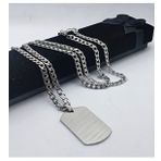 ÇELİK Büyük Dogtag Asker Künyesi Kolye