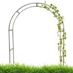 Çelik Çerçeve Bahçe Kemeri Çardak Kafes 2,2 m/7,2 ft Çelik Kemer ile Dış Mekan Geliştirin Tırmanma Bitkileri ve Düğün Dekoru için Mükemmel Uzun Ömürlü Güzellik için Paslanmaya Dayanıklı Kaplama E