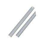 Çelik Cetvel 30 Cm İnç Ölçülü 3 Adet Paslanmaz Çelik Metal Çetvel 30 Santimetre Düz Kenar Kolay Çizimler İçin