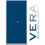 Çelik Dosya Dolabı Metal Dolap Ofis Dolapları Arşiv , Garaj , Bahçe , Kiler , Balkon - Açık Gri - Mavi - 92x42x195