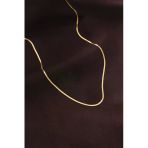 Çelik Gold Renk 60 Cm İnce İtalyan Zincir Kolye - Tj-Bko6227