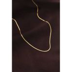 Çelik Gold Renk 60 Cm İnce İtalyan Zincir Kolye