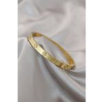 Çelik Gold Renk Cartier Bileklik - TJ-BB4117