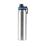 Çelik Gri Askılı 1000 ml Sporcu Suluğu Matara Suluk (SICAK-SOĞUK TUTMAZ) mt243