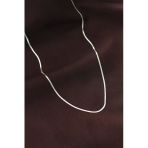 Çelik Gümüş Renk 60 Cm İnce İtalyan Zincir Kolye 5886