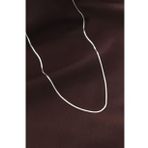Çelik Gümüş Renk 60 cm İnce İtalyan Zincir Kolye - TJ-BKO6226