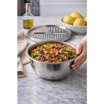 Çelik Hazneli Rende Seti, 24 cm Çap, 2.5 L Kapasiteli, 10 cm Derinlik