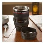 Çelik Kahve Çay Termosu Objektif Lens Mug Sıcak Soğuk Termos Kupa Bardak Mug