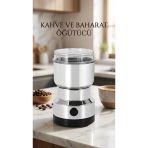 Çelik Kahve Ve Baharat Öğütücü Makine, Ayarlanabilir Öğütme