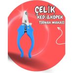 Çelik Kedi Köpek Tırnak Makası 12 cm Mavi