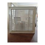 ÇELİK MENFEZ BANYO MENFEZİ SABİT KANAT ALUMINYUM 30X30DIŞ ÖLÇÜ