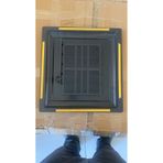 ÇELİK MENFEZ FANLI BANYO MENFEZİ PLASTİK 45X45 FANLI / ANTRASİT GRİ