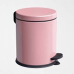Çelik Metal 5 Litre Pedallı Çöp Kovası Çöp Kutusu Pembe - 5 lt